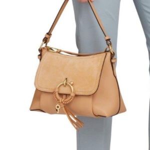 See By Chloe Small Joan Leather Tan Shoulder Bag